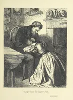 An illustration from Idyllic Pictures. Drawn by Barnes, Miss E. Edwards, P. Gray, Houghton, R. P. Leitch, Pinwell, Sandys, Small, G. Thomas, etc (1867)