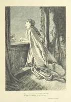 An illustration from Idyllic Pictures. Drawn by Barnes, Miss E. Edwards, P. Gray, Houghton, R. P. Leitch, Pinwell, Sandys, Small, G. Thomas, etc (1867)