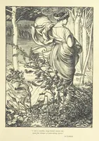 An illustration from Idyllic Pictures. Drawn by Barnes, Miss E. Edwards, P. Gray, Houghton, R. P. Leitch, Pinwell, Sandys, Small, G. Thomas, etc (1867)