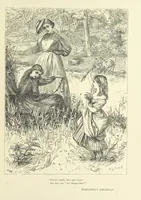 An illustration from Idyllic Pictures. Drawn by Barnes, Miss E. Edwards, P. Gray, Houghton, R. P. Leitch, Pinwell, Sandys, Small, G. Thomas, etc (1867)