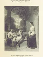 An illustration from The Poet and the Painter; or Gems of Art and Song (1869)
