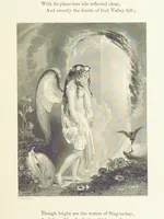 An illustration from The Poet and the Painter; or Gems of Art and Song (1869)