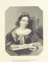 An illustration from The Poet and the Painter; or Gems of Art and Song (1869)
