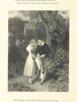 An illustration from The Poet and the Painter; or Gems of Art and Song (1869)