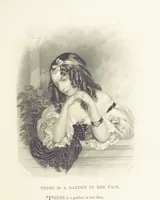 An illustration from The Poet and the Painter; or Gems of Art and Song (1869)