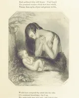 An illustration from The Poet and the Painter; or Gems of Art and Song (1869)