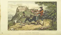 An illustration from The Tour of Doctor Prosody, in search of the antique and picturesque, through Scotland, the Hebrides, the Orkney, and Shetland Isles. Illustrated by twenty humorous plates (1821)