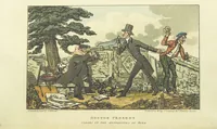 An illustration from The Tour of Doctor Prosody, in search of the antique and picturesque, through Scotland, the Hebrides, the Orkney, and Shetland Isles. Illustrated by twenty humorous plates (1821)