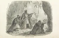 An illustration from The Handwriting of God in Egypt, Sinai, and the Holy Land: the records of a journey from the great Valley of the West to the Sacred Places of the East. ... With maps, diagrams, and ... illustrations (1867)