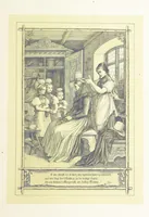 An illustration from Hieronymus. Lebensbilder aus der Baar und dem Schwarzwalde, entworfen und geschildert von L. Reich, mit der Feder auf Stein gezeichnet von J. N. Heinemann (1885)