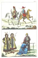 Picture 3 of 50 from Die Völker der Erde nach ihrer Eigenthümlichkeit in Regierungsform, Sitten und Nationaltracht durch Wort und Bild, geschildert nach den Werken eines Barrow, H. Barth, Catlin, etc. Herausgegeben von A. B. Reichenbach. Mit 50 Tafeln colorirten Abbildungen (1859), leaf 441