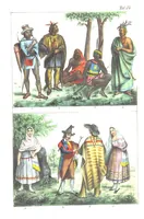 An illustration from Die Völker der Erde nach ihrer Eigenthümlichkeit in Regierungsform, Sitten und Nationaltracht durch Wort und Bild, geschildert nach den Werken eines Barrow, H. Barth, Catlin, etc. Herausgegeben von A. B. Reichenbach. Mit 50 Tafeln colorirten Abbildungen (1859)