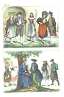 An illustration from Die Völker der Erde nach ihrer Eigenthümlichkeit in Regierungsform, Sitten und Nationaltracht durch Wort und Bild, geschildert nach den Werken eines Barrow, H. Barth, Catlin, etc. Herausgegeben von A. B. Reichenbach. Mit 50 Tafeln colorirten Abbildungen (1859)