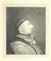 An illustration from The Travels and Memoirs of Sir John Reresby, Bart. The former (now first published) exhibiting a view of the Governments and Society in the principal States, and Courts of Europe during the time of Cromwell's usurpation: the latter containing anecdotes and secret history of the Courts of Charles II. and James II (1813)