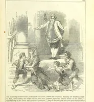 An illustration from The Mysteries of the Court of London (1850)