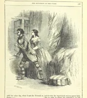 An illustration from The Mysteries of the Court of London (1850)