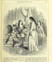 An illustration from The Mysteries of the Court of London (1850)