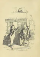An illustration from Pickwick abroad; or, the Tour in France ... Illustrated with forty steel engravings by Crowquill, and thirty-three wood cuts (1864)