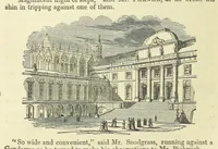 An illustration from Pickwick abroad; or, the Tour in France ... Illustrated with forty steel engravings by Crowquill, and thirty-three wood cuts (1864)