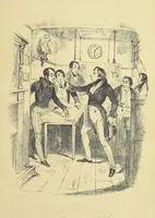 An illustration from Pickwick abroad; or, the Tour in France ... Illustrated with forty steel engravings by Crowquill, and thirty-three wood cuts (1864)