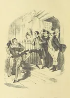 An illustration from Pickwick abroad; or, the Tour in France ... Illustrated with forty steel engravings by Crowquill, and thirty-three wood cuts (1864)