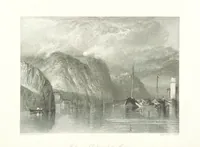 An illustration from Liber Fluviorum; or, River Scenery of France. Depicted in sixty-one line engravings from drawings by J. M. W. Turner ... With descriptive letter-press by Leitch Ritchie; and a biographical sketch by Alaric A. Watts (1857)