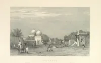 Picture 22 of 100 from Hindostan; its landscapes, palaces, temples, tombs; the shores of the Red Sea; and the ... scenery of the Himalaya Mountains, illustrated in a series of views. With descriptions by E. Roberts (1850), leaf 107
