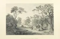 Picture 47 of 100 from Hindostan; its landscapes, palaces, temples, tombs; the shores of the Red Sea; and the ... scenery of the Himalaya Mountains, illustrated in a series of views. With descriptions by E. Roberts (1850), leaf 216
