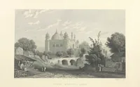 Picture 48 of 100 from Hindostan; its landscapes, palaces, temples, tombs; the shores of the Red Sea; and the ... scenery of the Himalaya Mountains, illustrated in a series of views. With descriptions by E. Roberts (1850), leaf 222