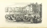 An illustration from Old London Bridge, a romance of the sixteenth century. Illustrated by A. Ashley (1848)