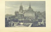 An illustration from The Continental Tourist. Views of Cities and Scenery in Italy, France, and Switzerland. From original drawings by S. Prout, ... and J. D. Harding, with descriptions in English by T. Roscoe, and in French by A. Sosson (1849)