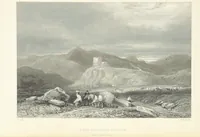 An illustration from Wanderings and Excursions in North Wales, with 51 engravings, by Radclyffe, from drawings by Cattermole, Cox, etc (1853)