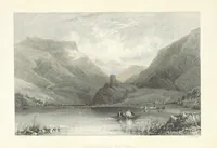 An illustration from Wanderings and Excursions in North Wales, with 51 engravings, by Radclyffe, from drawings by Cattermole, Cox, etc (1853)