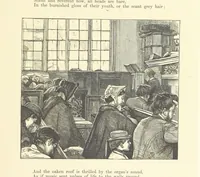 An illustration from A round of days described in original poems by some of our most celebrated poets, and in pictures by eminent artists engraved by the Brothers Dalziel (1866)