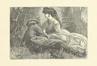 An illustration from A round of days described in original poems by some of our most celebrated poets, and in pictures by eminent artists engraved by the Brothers Dalziel (1866)