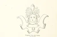 An illustration from Histoire et description du Château d'Anet, depuis le dixième siècle jusqu'à nos jours. Précédée d'une notice sur la ville d'Anet, ... et contenant une étude sur Diane de Poitiers (1875)