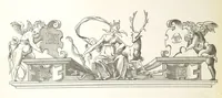 An illustration from Histoire et description du Château d'Anet, depuis le dixième siècle jusqu'à nos jours. Précédée d'une notice sur la ville d'Anet, ... et contenant une étude sur Diane de Poitiers (1875)