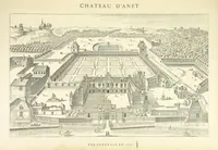 An illustration from Histoire et description du Château d'Anet, depuis le dixième siècle jusqu'à nos jours. Précédée d'une notice sur la ville d'Anet, ... et contenant une étude sur Diane de Poitiers (1875)