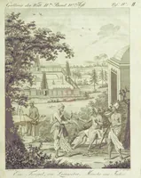 An illustration from Gallerie der Welt, in einer bildlichen und beschreibenden Darstellung von merkwürdigen Ländern: von Völkern ... von Thieren ... von alten und neuen Denkmälern ... Neue verbesserte Auflage. Mit ... Kupfertafeln (1805)