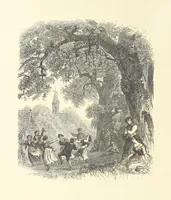 An illustration from Festival of Song: a series of Evenings with the Poets. Prepared by the author of “Salad for the Solitary” ... (F. Saunders). With ... pictures by Members of the National Academy of Design. Engraved by Bobbett and Hooper (1866)