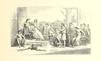 An illustration from Festival of Song: a series of Evenings with the Poets. Prepared by the author of “Salad for the Solitary” ... (F. Saunders). With ... pictures by Members of the National Academy of Design. Engraved by Bobbett and Hooper (1866)