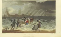Picture 20 of 22 from Poetical Sketches of Scarborough [By J. P., i.e. J. B. Papworth, W., i.e. F. Wrangham, and W. Combe]: illustrated by twenty-one engravings ... coloured from original designs, made ... by J. Green, and etched by T. Rowlandson. The second edition (1813), leaf 252
