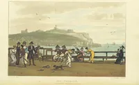Picture 6 of 22 from Poetical Sketches of Scarborough [By J. P., i.e. J. B. Papworth, W., i.e. F. Wrangham, and W. Combe]: illustrated by twenty-one engravings ... coloured from original designs, made ... by J. Green, and etched by T. Rowlandson. The second edition (1813), leaf 72