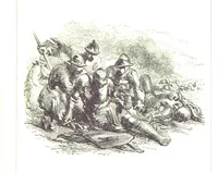 An illustration from The Poetical Works of Sir Walter Scott ... With a memoir of the author. Illustrated by many engravings, etc (1857)