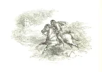 An illustration from The Poetical Works of Sir Walter Scott ... With a memoir of the author. Illustrated by many engravings, etc (1857)
