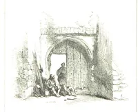 An illustration from The Poetical Works of Sir Walter Scott ... With a memoir of the author. Illustrated by many engravings, etc (1857)