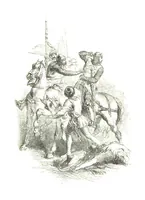 An illustration from The Poetical Works of Sir Walter Scott ... With a memoir of the author. Illustrated by many engravings, etc (1857)