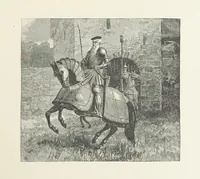 An illustration from The Lay of the Last Minstrel. By Sir Walter Scott. With notes and a chronological summary of his life, and index (1887)