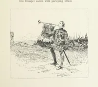 An illustration from The Lay of the Last Minstrel. By Sir Walter Scott. With notes and a chronological summary of his life, and index (1887)
