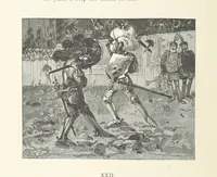 An illustration from The Lay of the Last Minstrel. By Sir Walter Scott. With notes and a chronological summary of his life, and index (1887)